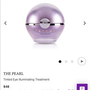Tatcha THE PEARL Tinted Eye Illuminating Treatment. Used. Shade Moonlight.